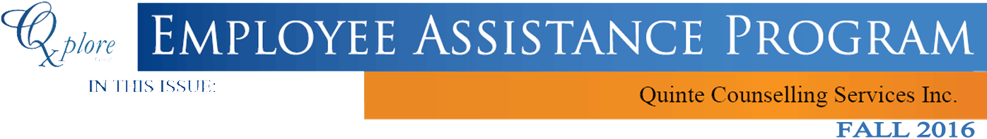 Employee Assistance Newsletter Fall 2016